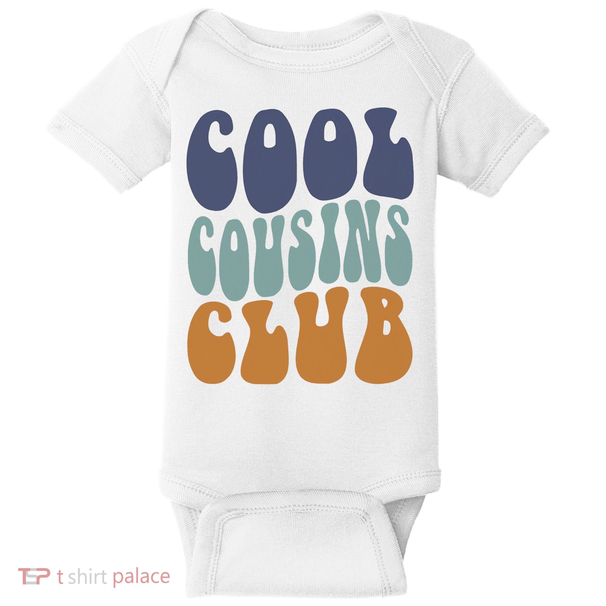 Retro Groovy Cool Cousin Club Baby Bodysuit
