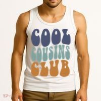 Retro Groovy Cool Cousin Club Tank Top thumb 3