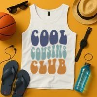 Retro Groovy Cool Cousin Club Tank Top thumb 4