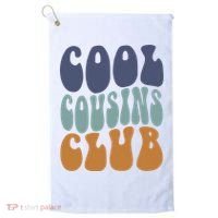Retro Groovy Cool Cousin Club Golf Towel thumb 0