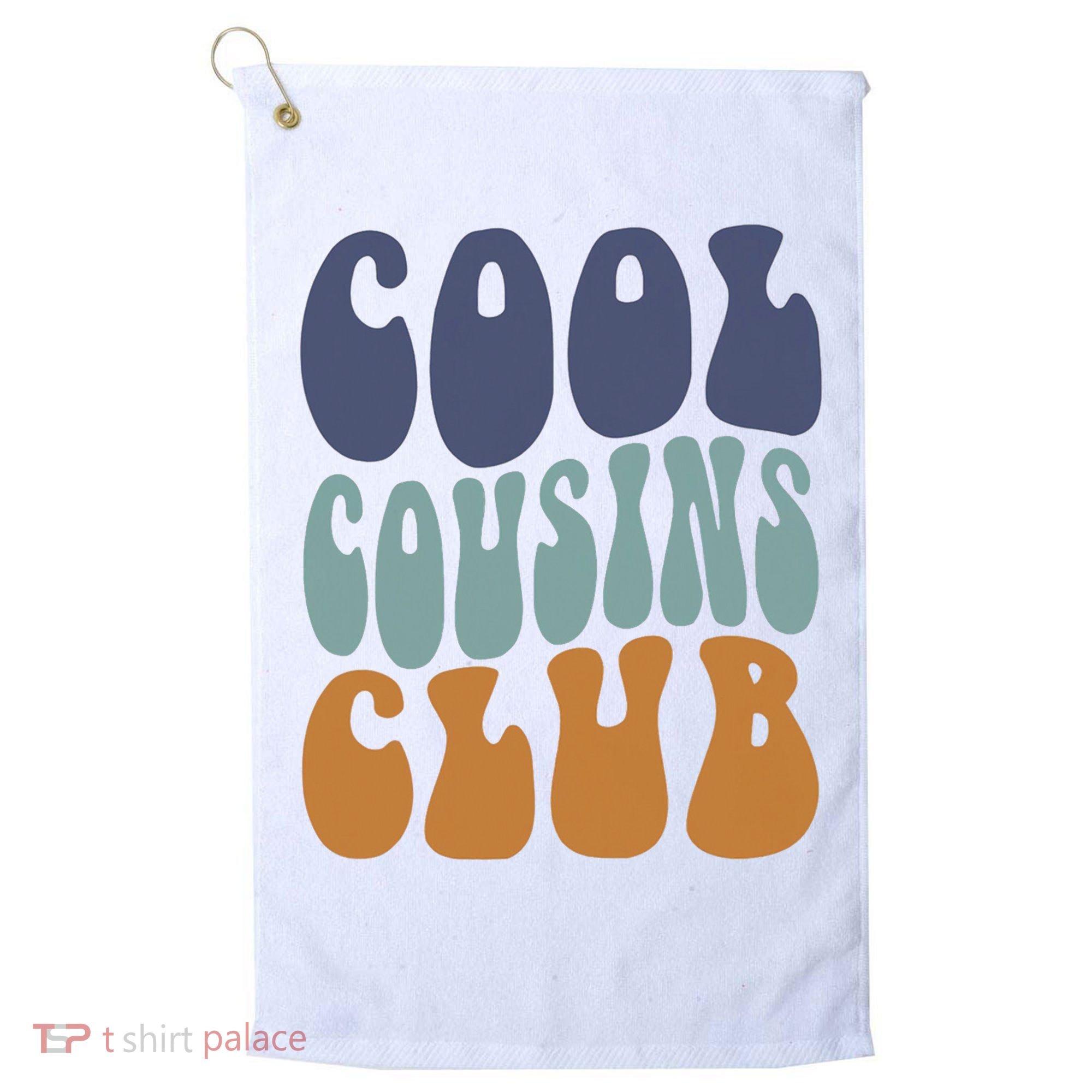 Retro Groovy Cool Cousin Club Golf Towel