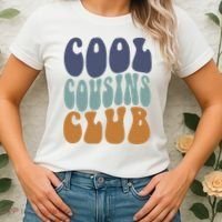 Retro Groovy Cool Cousin Club Women's T-Shirt thumb 2