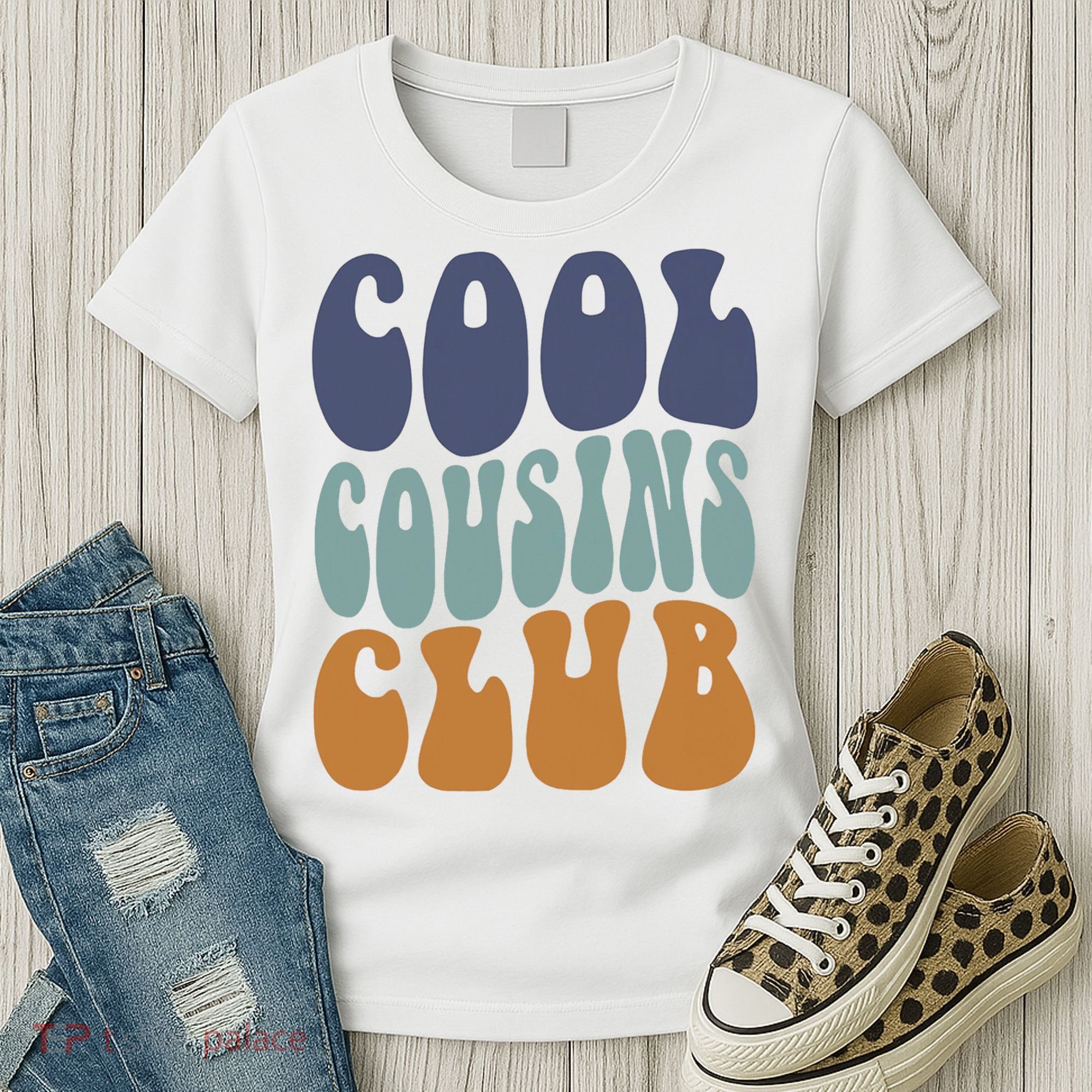 Retro Groovy Cool Cousin Club Women's T-Shirt