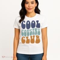 Retro Groovy Cool Cousin Club Women's T-Shirt thumb 4