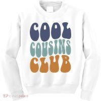 Retro Groovy Cool Cousin Club Kids Sweatshirt thumb 0