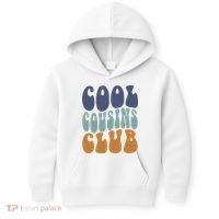 Retro Groovy Cool Cousin Club Kids Hoodie thumb 0