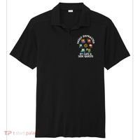Rpg Gamer Cats Side Quests D20 Dice Nerdy Cat Sport-Tek Posi-UV Pro Polo thumb 0