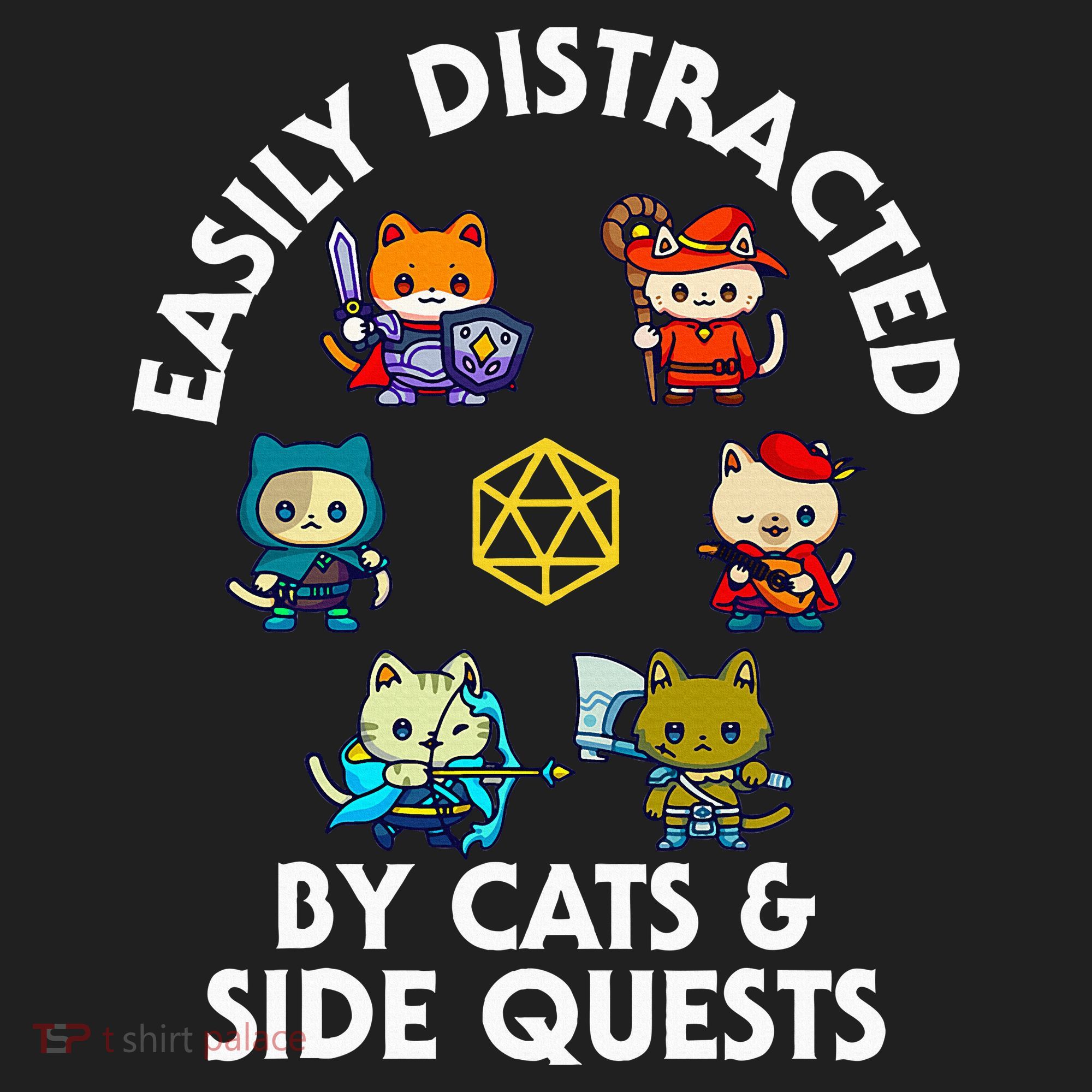 Rpg Gamer Cats Side Quests D20 Dice Nerdy Cat Kids Long Sleeve Plaid Pajama Set