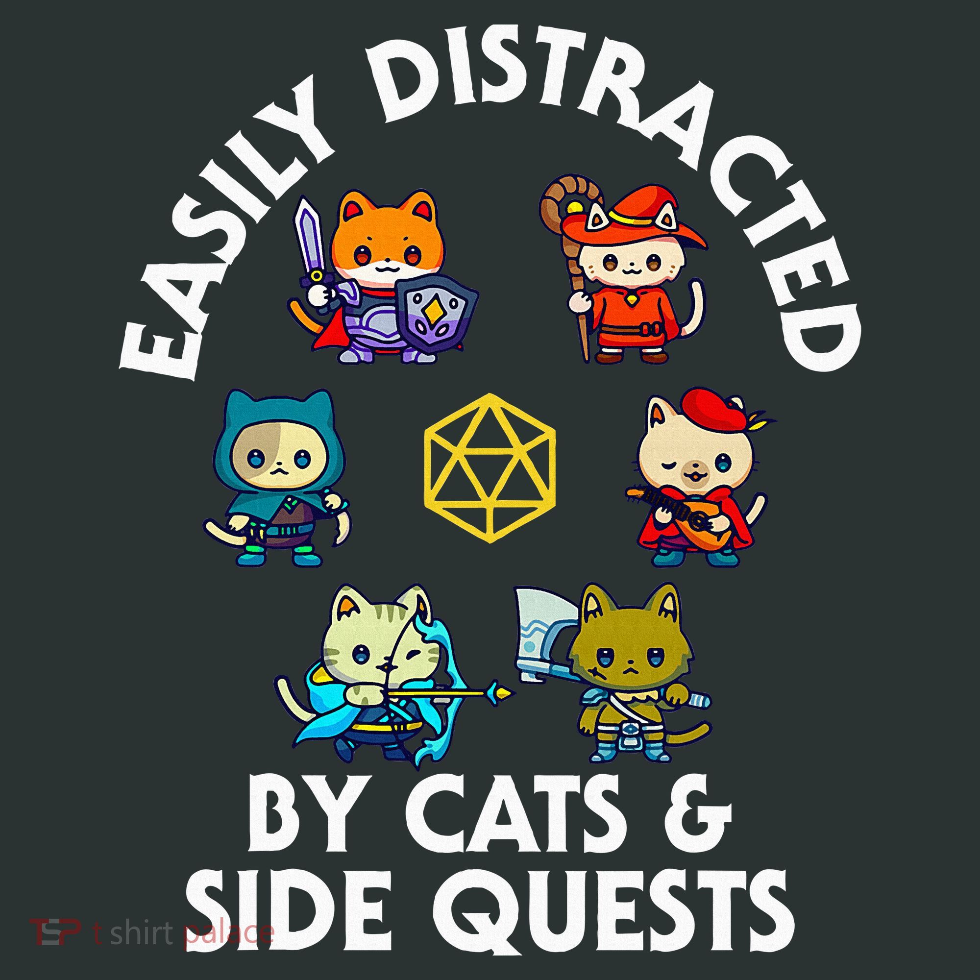 Rpg Gamer Cats Side Quests D20 Dice Nerdy Cat Infant Baby Jersey Bodysuit