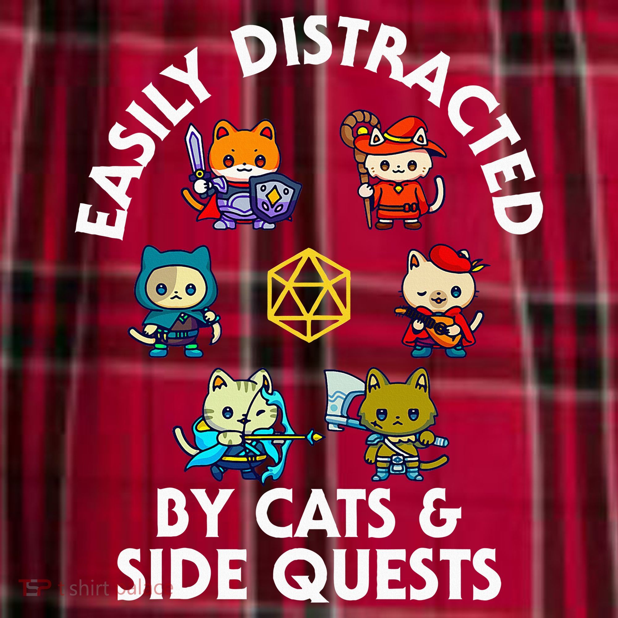 Rpg Gamer Cats Side Quests D20 Dice Nerdy Cat Women's Flannel Plaid Pajama Pants