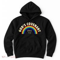 Rainbow Gods Covenant 913 Bible Christian Lover Hoodie thumb 0