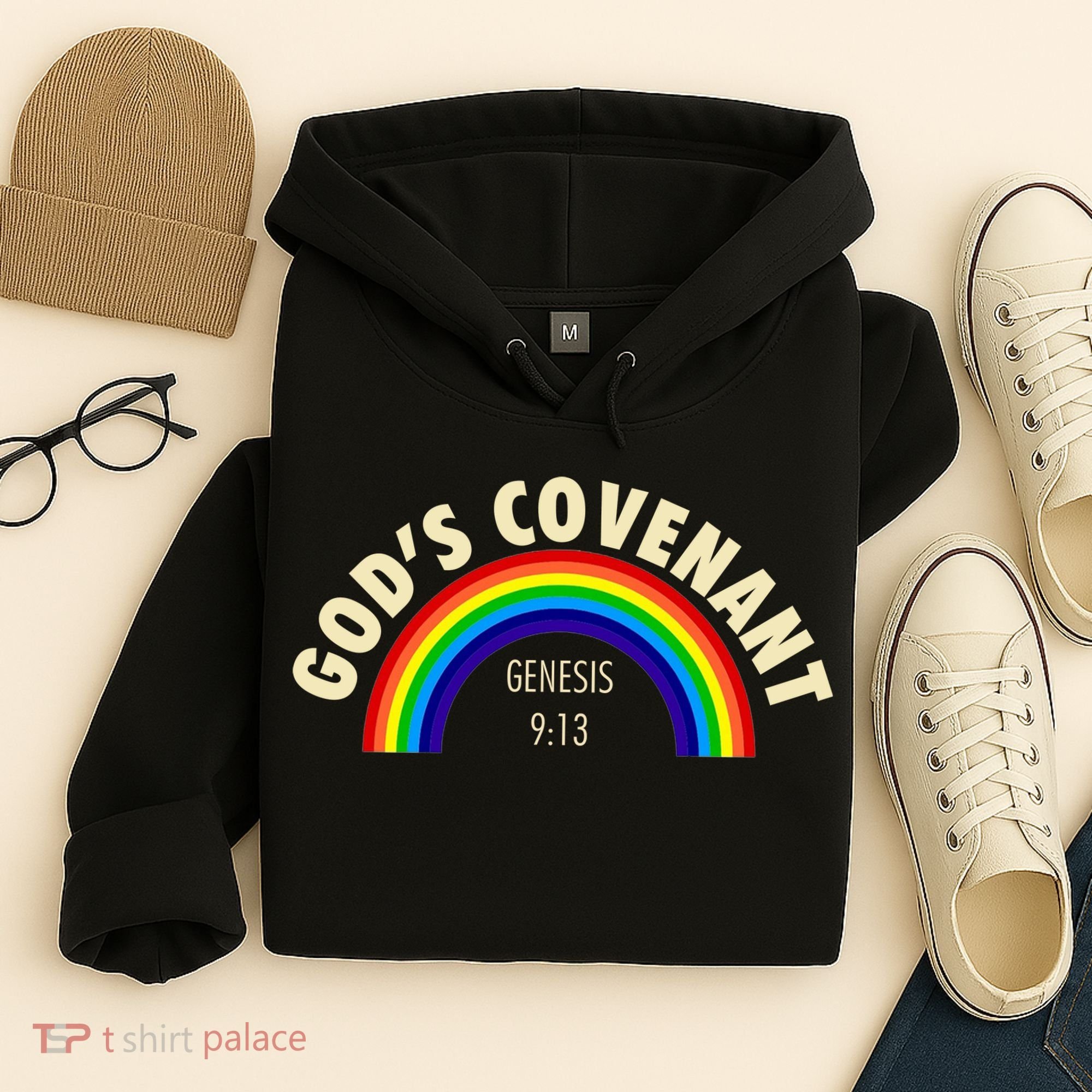 Rainbow Gods Covenant 913 Bible Christian Lover Hoodie