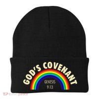 Rainbow Gods Covenant 913 Bible Christian Lover Beanie thumb 0