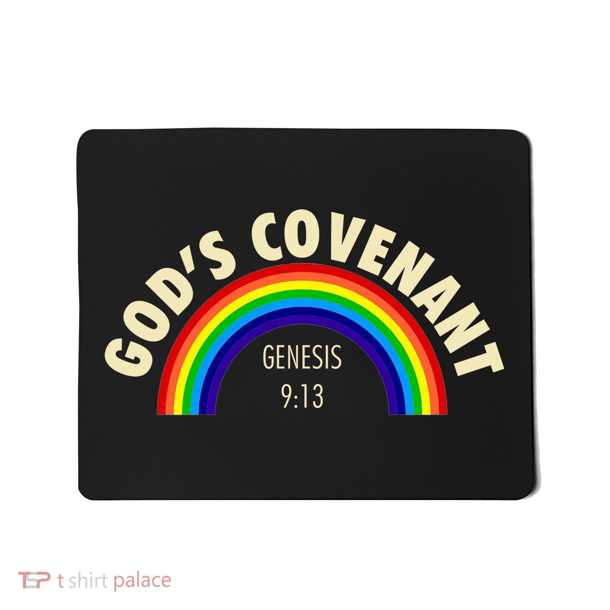 Rainbow Gods Covenant 913 Bible Christian Lover Mousepad