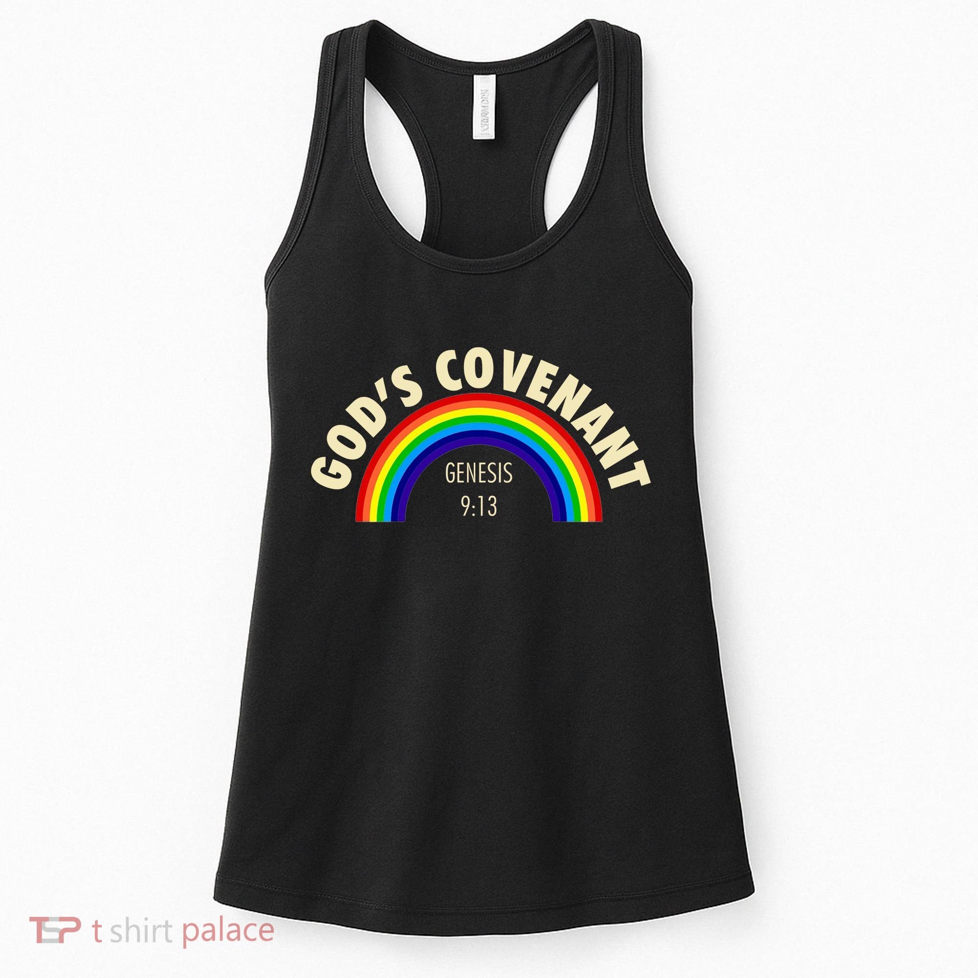 Rainbow Gods Covenant 913 Bible Christian Lover Women's Tank Top