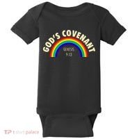 Rainbow Gods Covenant 913 Bible Christian Lover Baby Bodysuit thumb 0