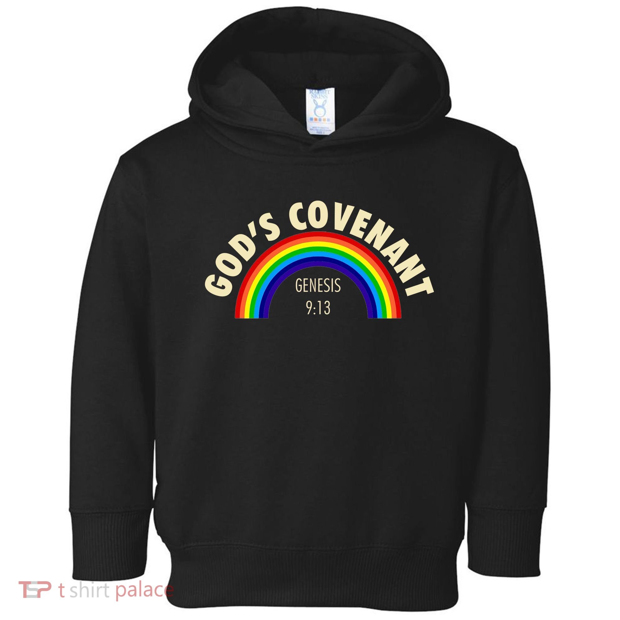 Rainbow Gods Covenant 913 Bible Christian Lover Toddler Hoodie