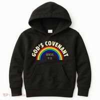 Rainbow Gods Covenant 913 Bible Christian Lover Kids Hoodie thumb 0