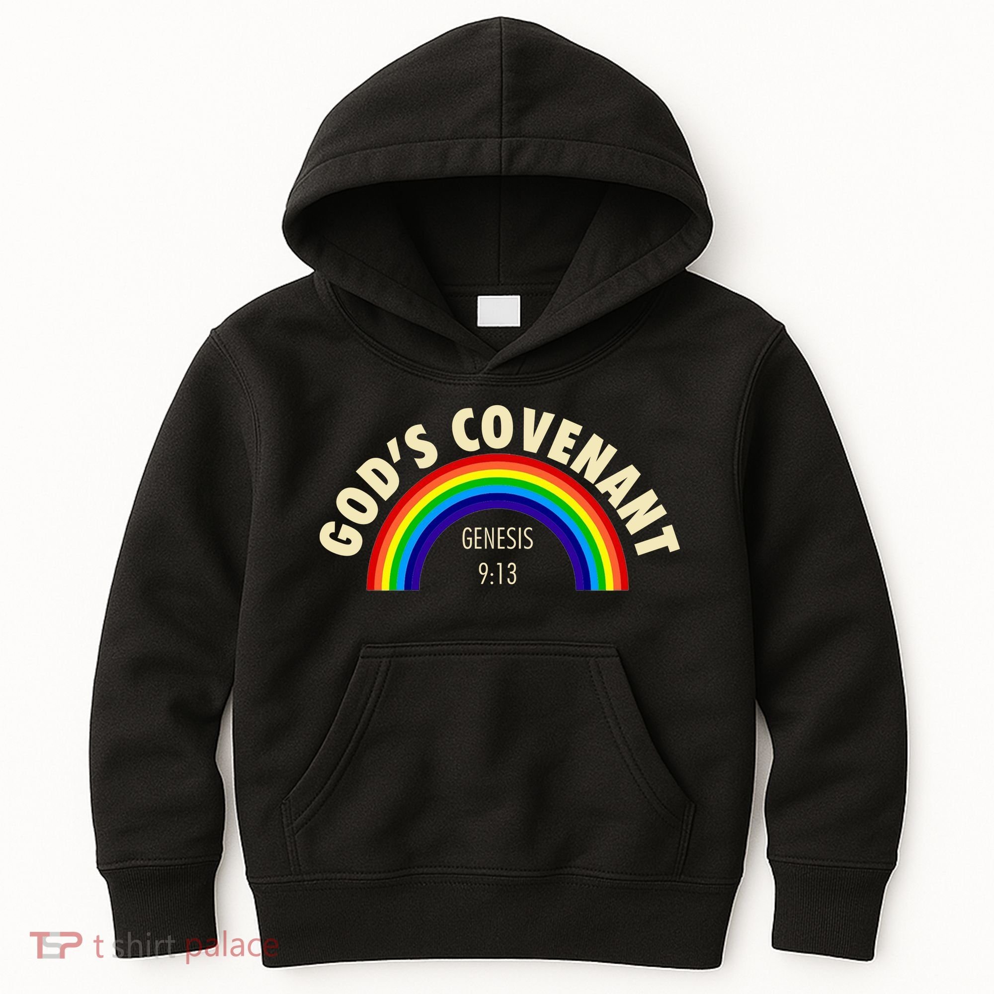 Rainbow Gods Covenant 913 Bible Christian Lover Kids Hoodie