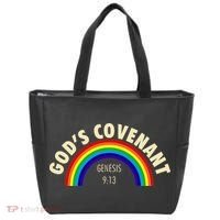 Rainbow Gods Covenant 913 Bible Christian Lover Tote Bag thumb 0