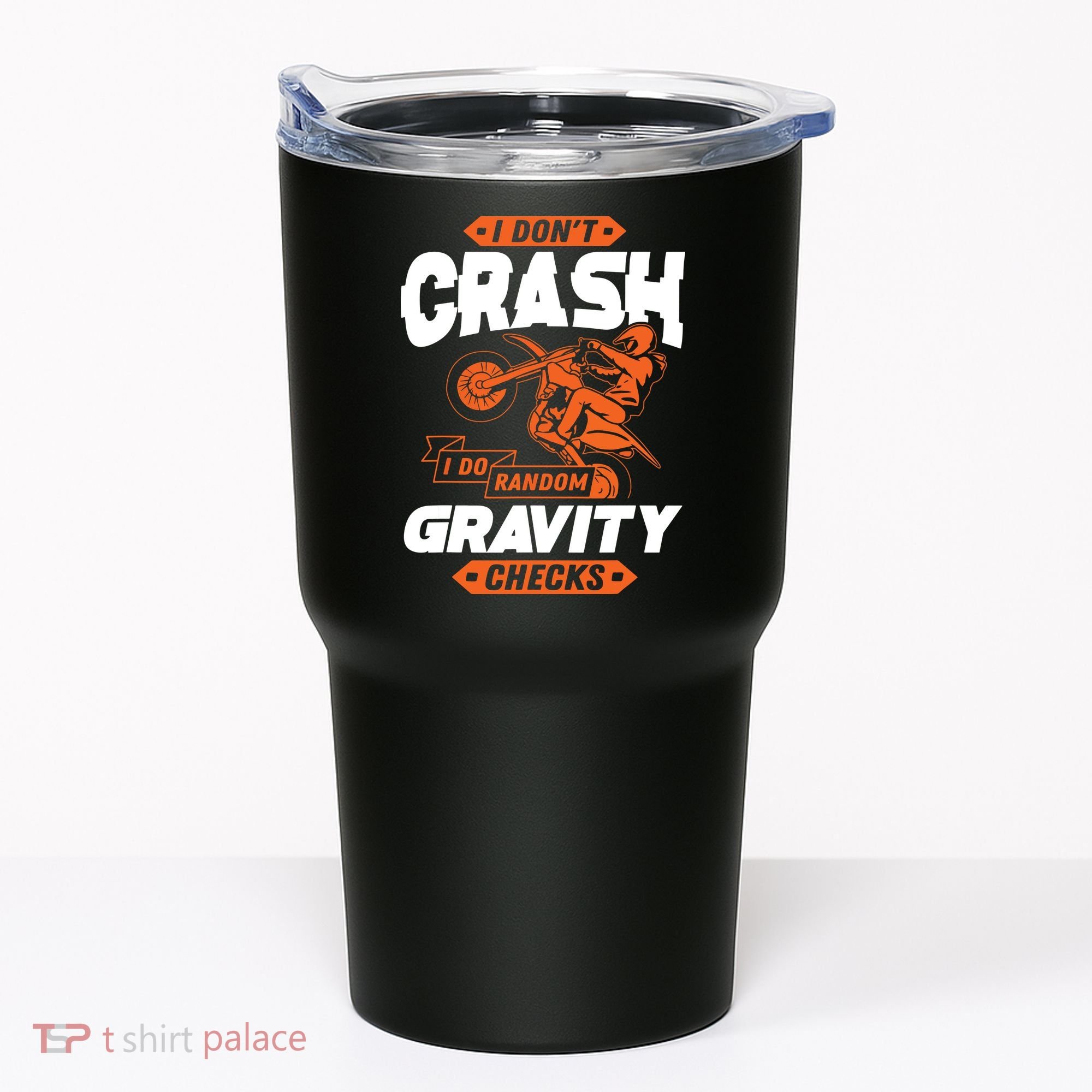 Random Gravity Checks Motocross Dirt Bike Tumbler