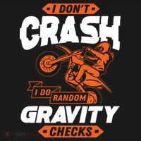 Random Gravity Checks Motocross Dirt Bike Ornament thumb 1