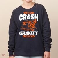 Random Gravity Checks Motocross Dirt Bike Women's Sweatshirt thumb 0