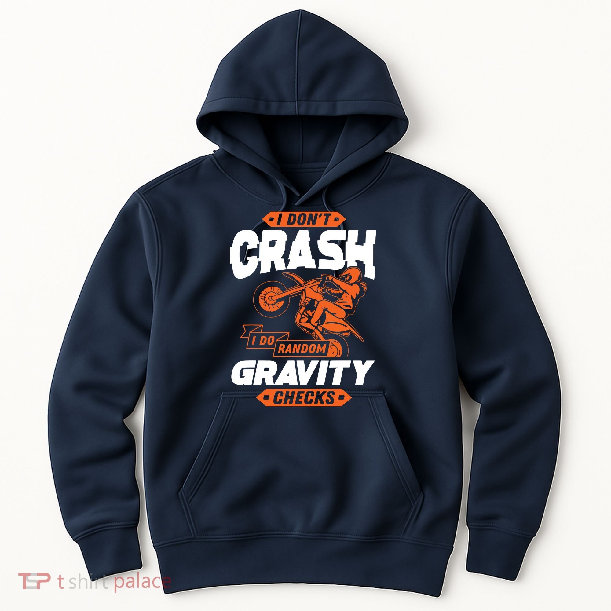 Random Gravity Checks Motocross Dirt Bike Hoodie
