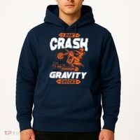 Random Gravity Checks Motocross Dirt Bike Hoodie thumb 2