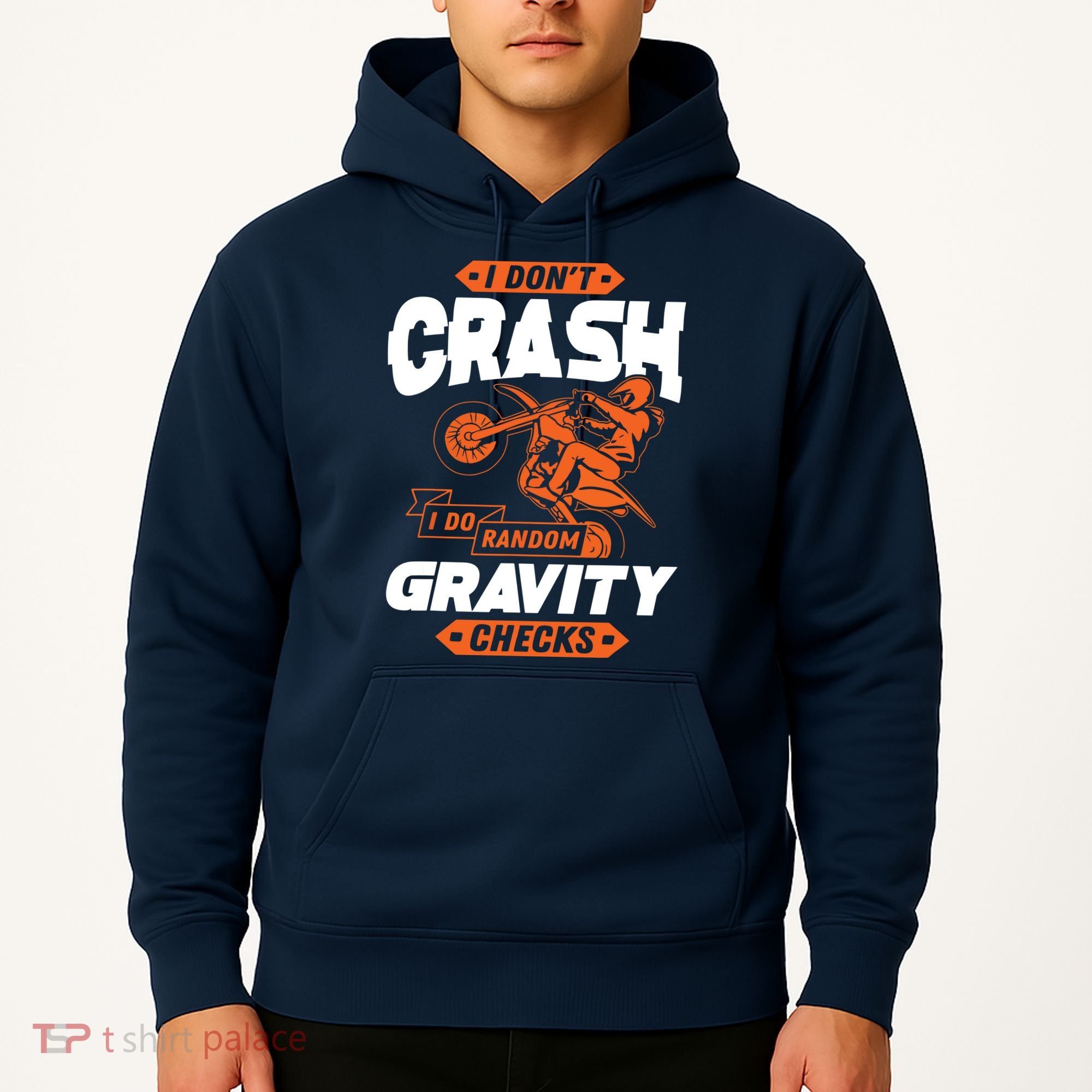 Random Gravity Checks Motocross Dirt Bike Hoodie