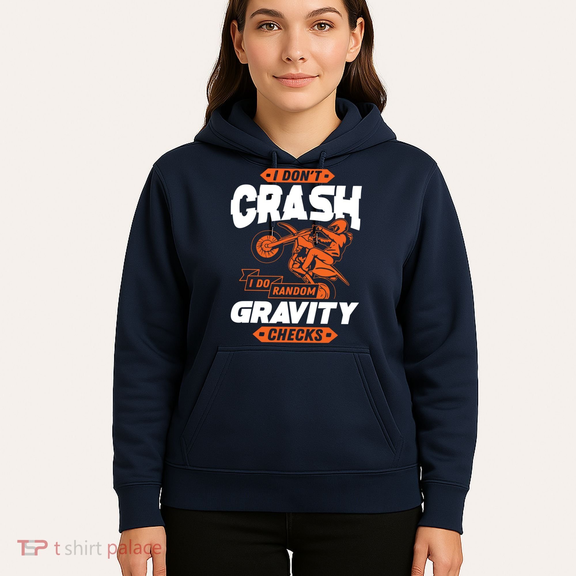 Random Gravity Checks Motocross Dirt Bike Hoodie
