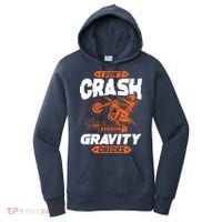 Random Gravity Checks Motocross Dirt Bike Women's Hoodie thumb 0
