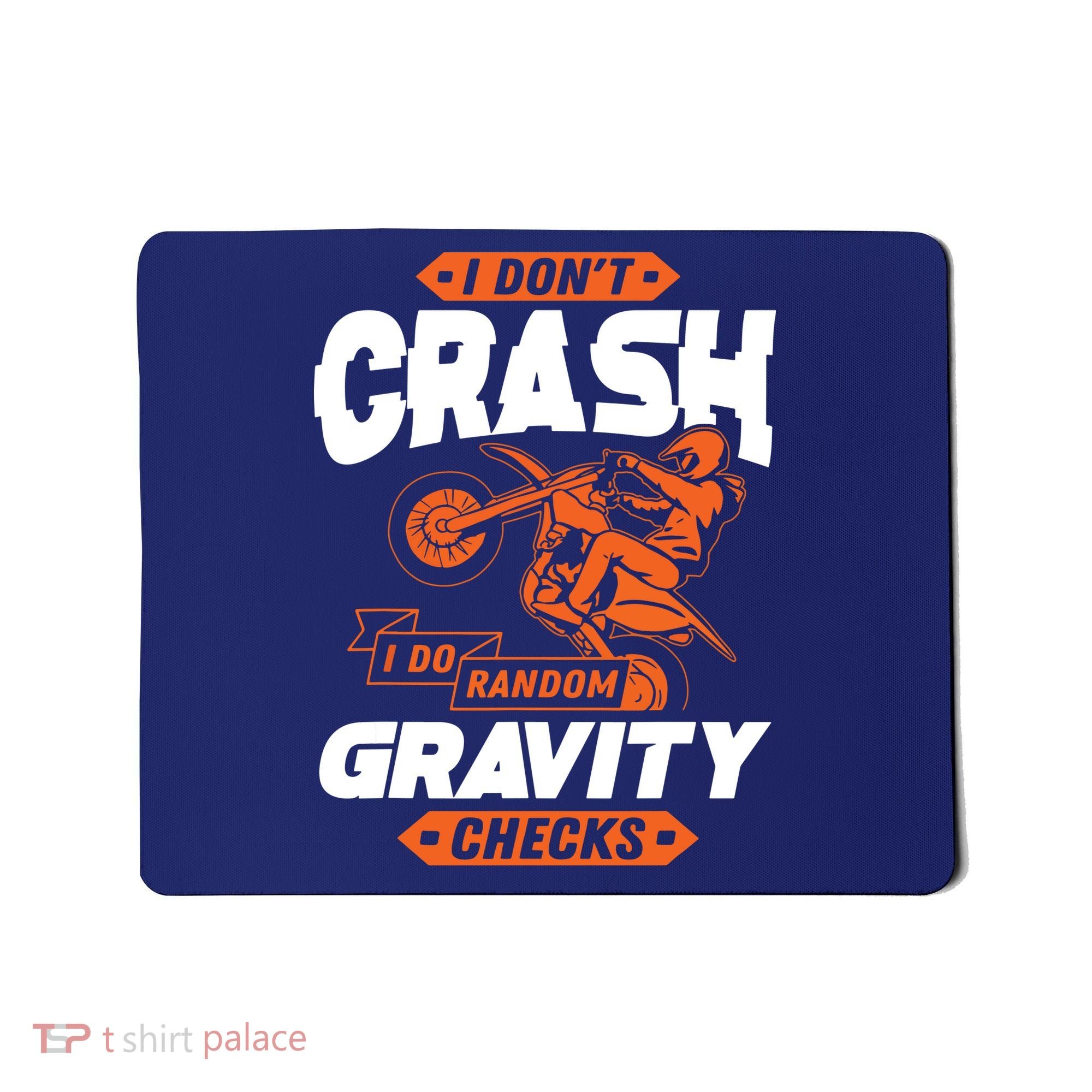 Random Gravity Checks Motocross Dirt Bike Mousepad