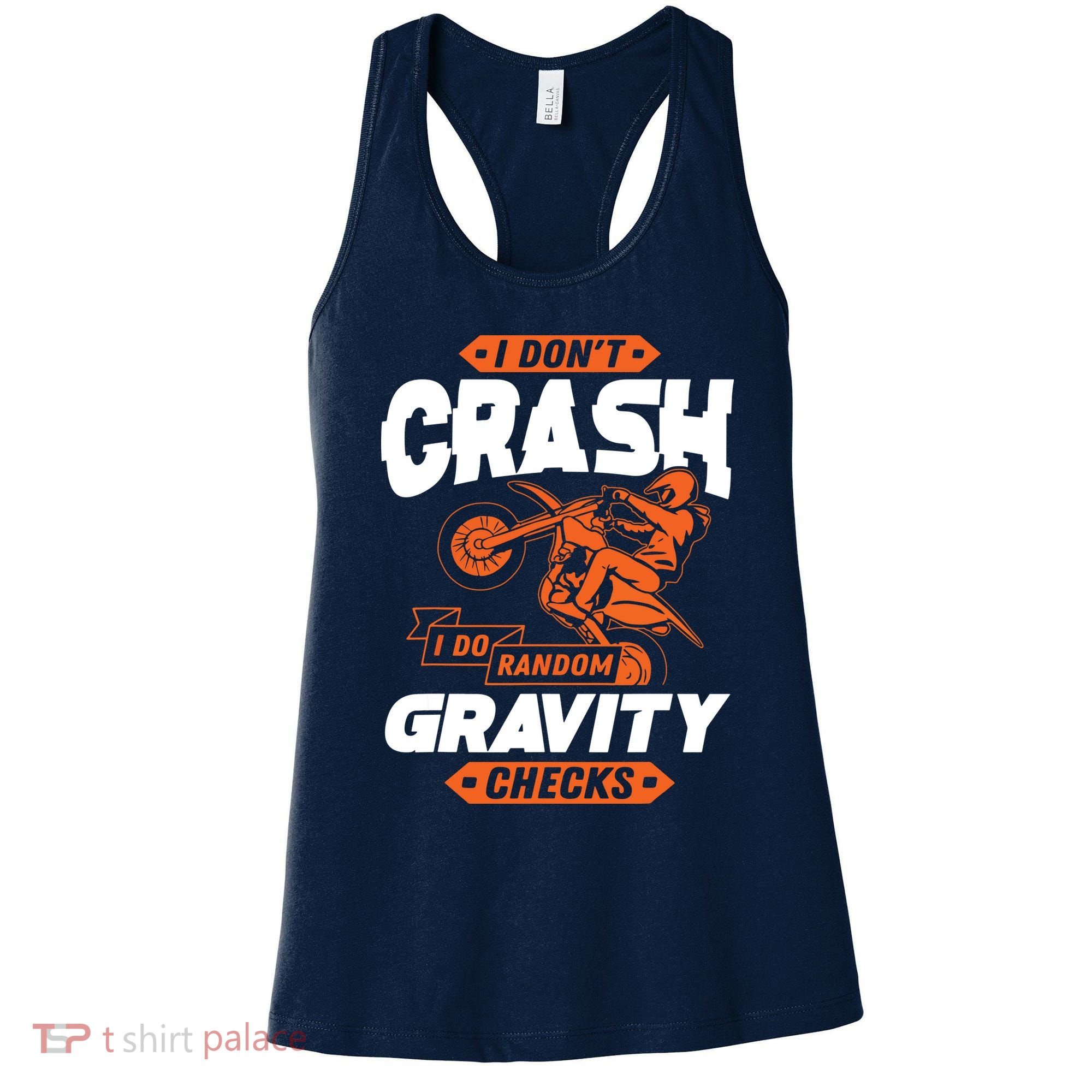 Random Gravity Checks Motocross Dirt Bike Women's Tank Top