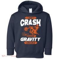 Random Gravity Checks Motocross Dirt Bike Toddler Hoodie thumb 0
