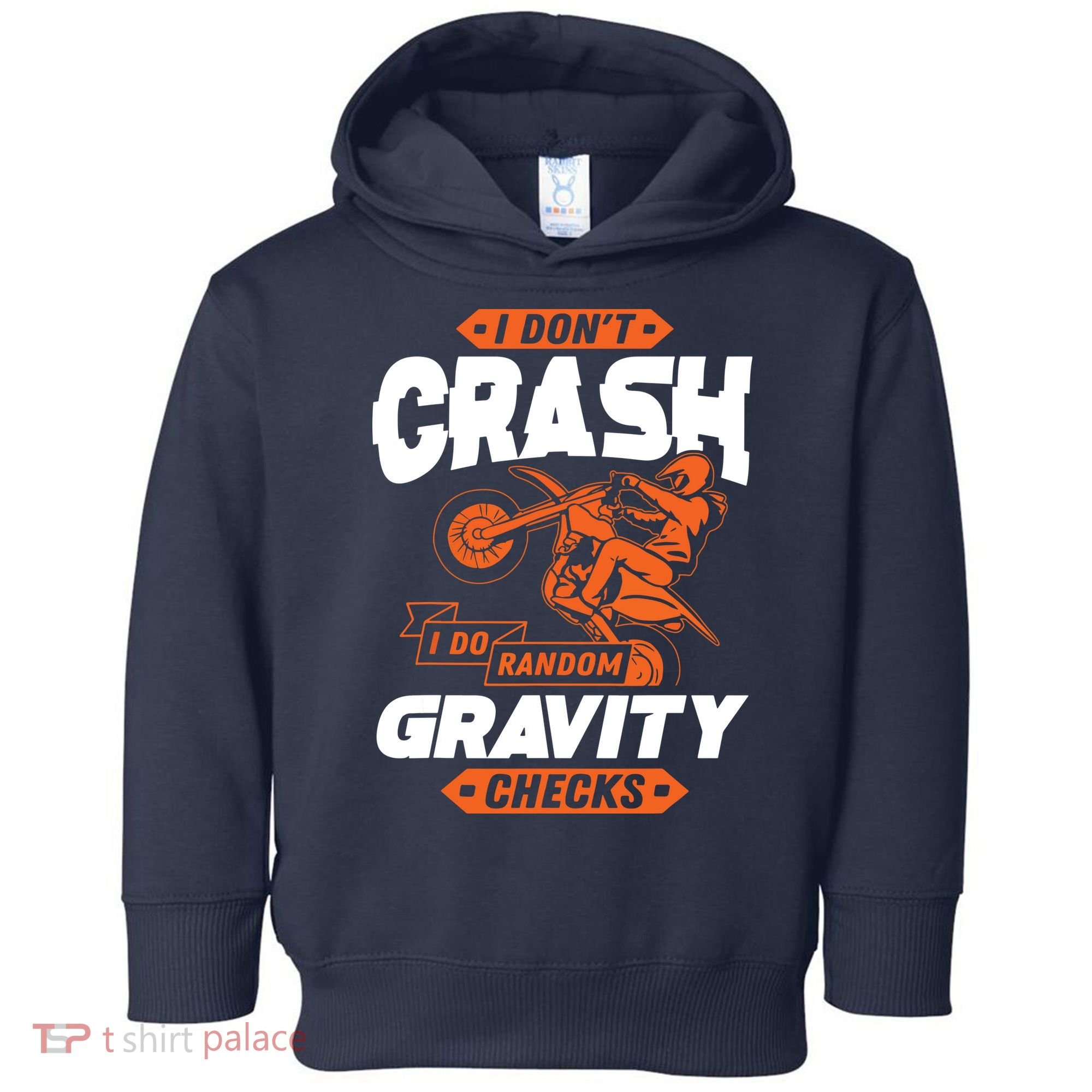 Random Gravity Checks Motocross Dirt Bike Toddler Hoodie