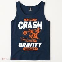 Random Gravity Checks Motocross Dirt Bike Tank Top thumb 2