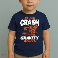 Random Gravity Checks Motocross Dirt Bike Toddler T-Shirt thumb 2