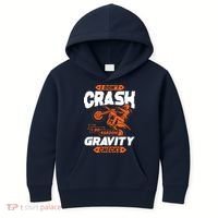 Random Gravity Checks Motocross Dirt Bike Kids Hoodie thumb 0