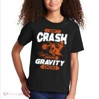 Random Gravity Checks Motocross Dirt Bike Kids T-Shirt thumb 2
