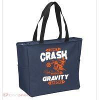 Random Gravity Checks Motocross Dirt Bike Tote Bag thumb 2