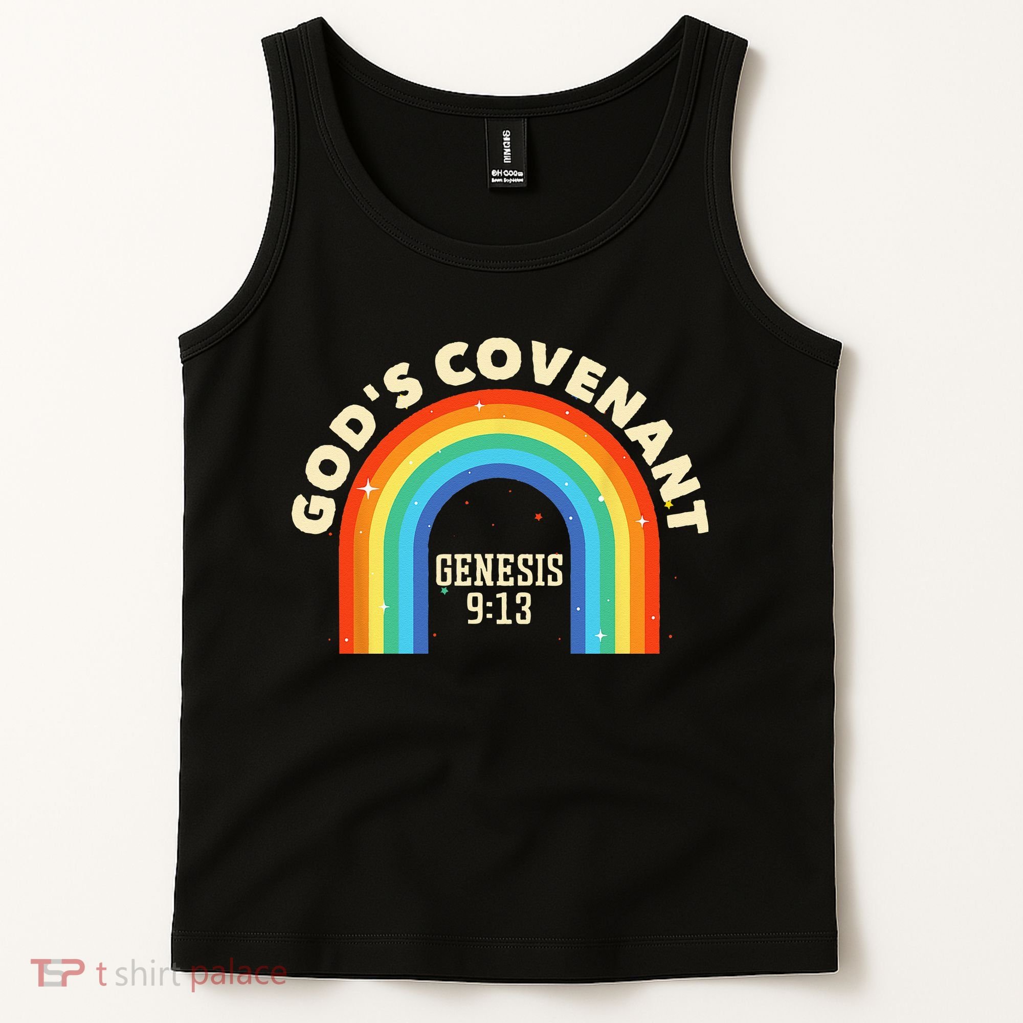 Rainbow God's Covenant Genesis 913 Bible Christian Lover Tank Top