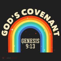 Rainbow God's Covenant Genesis 913 Bible Christian Lover Golf Towel thumb 3
