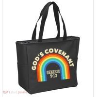 Rainbow God's Covenant Genesis 913 Bible Christian Lover Tote Bag thumb 2