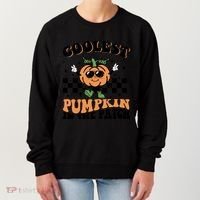Retro Groovy Coolest Pumpkin In The Patch Halloween Autumn Cool Gift Women's Sweatshirt thumb 0