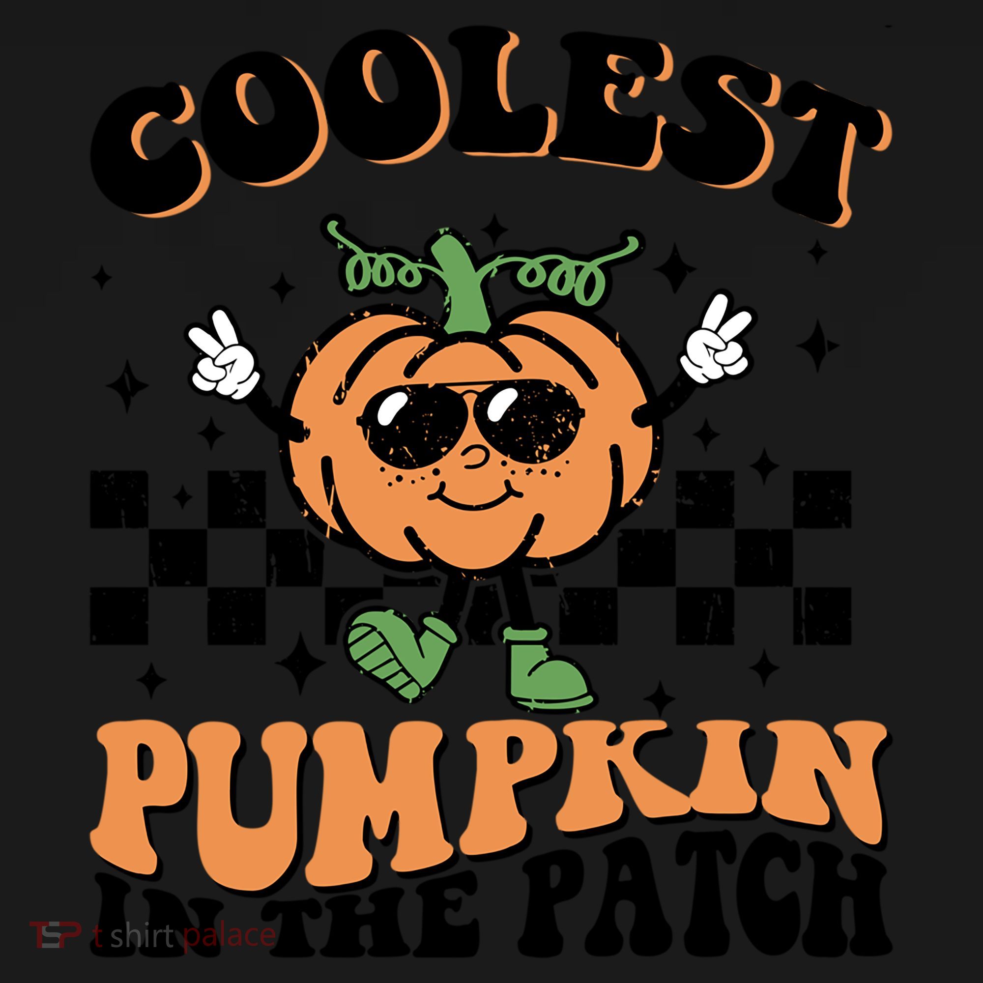 Retro Groovy Coolest Pumpkin In The Patch Halloween Autumn Cool Gift Women's Hoodie