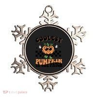 Retro Groovy Coolest Pumpkin In The Patch Halloween Autumn Cool Gift Ornament thumb 0