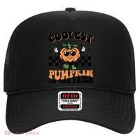 Retro Groovy Coolest Pumpkin In The Patch Halloween Autumn Cool Gift Hat thumb 0
