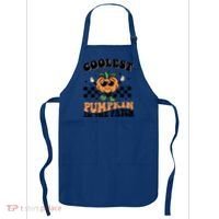 Retro Groovy Coolest Pumpkin In The Patch Halloween Autumn Cool Gift Apron thumb 0