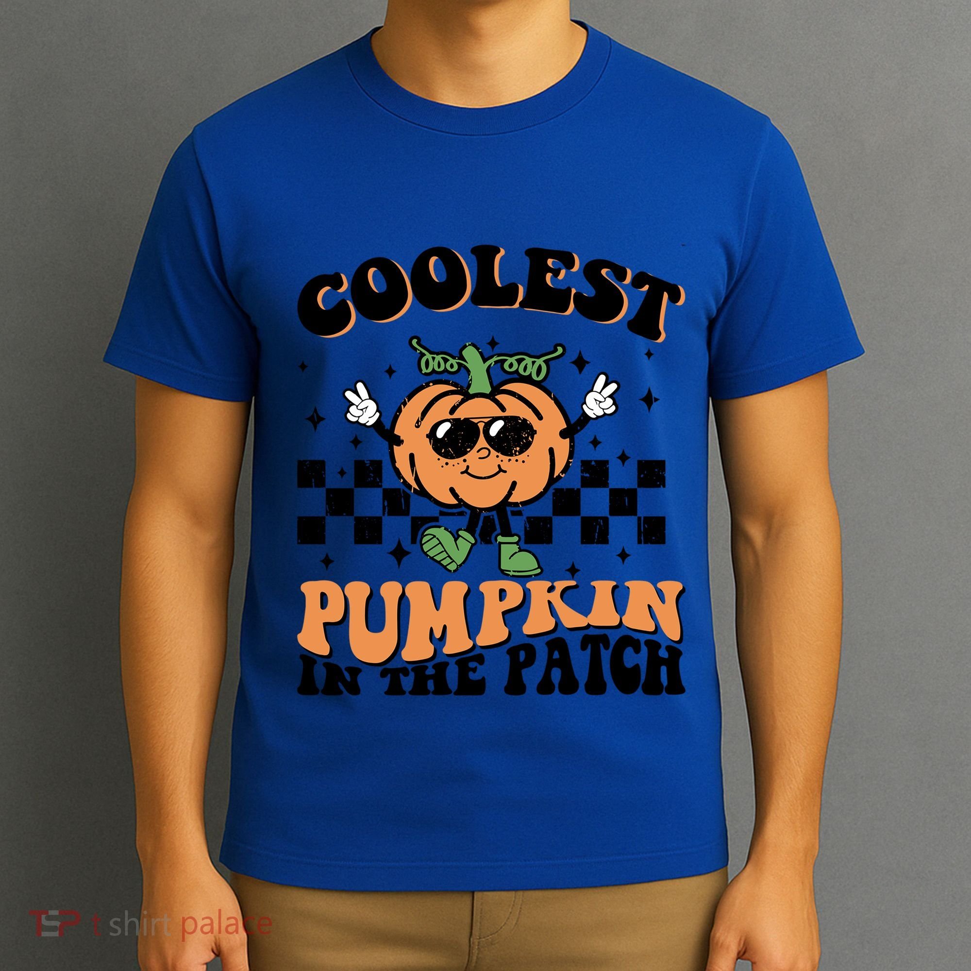 Retro Groovy Coolest Pumpkin In The Patch Halloween Autumn Cool Gift T-Shirt